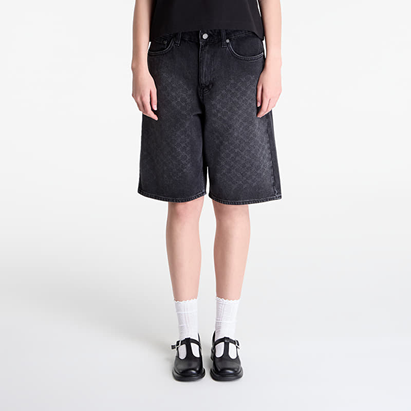 Szorty Daily Paper Laser Monogram Denim Shorts V2 Black
