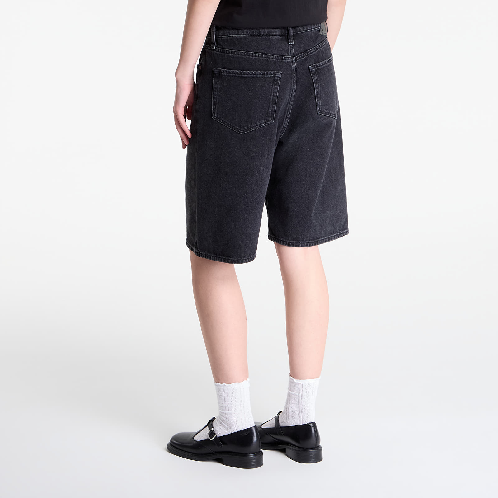 Ženske kratke hlače Daily Paper Laser Monogram Denim Shorts V2 Black