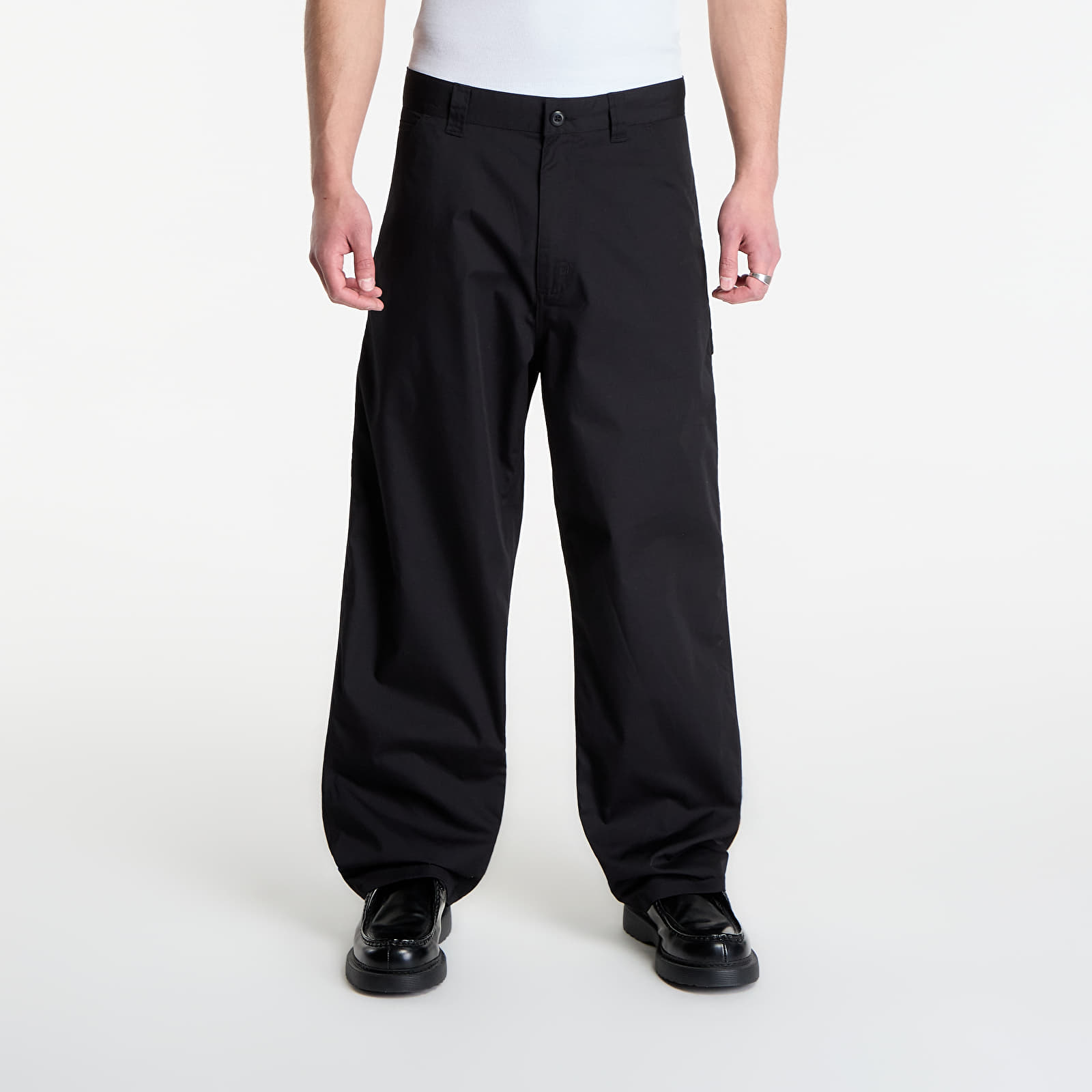 Hlače Carhartt WIP Postal Single Knee Pant Black