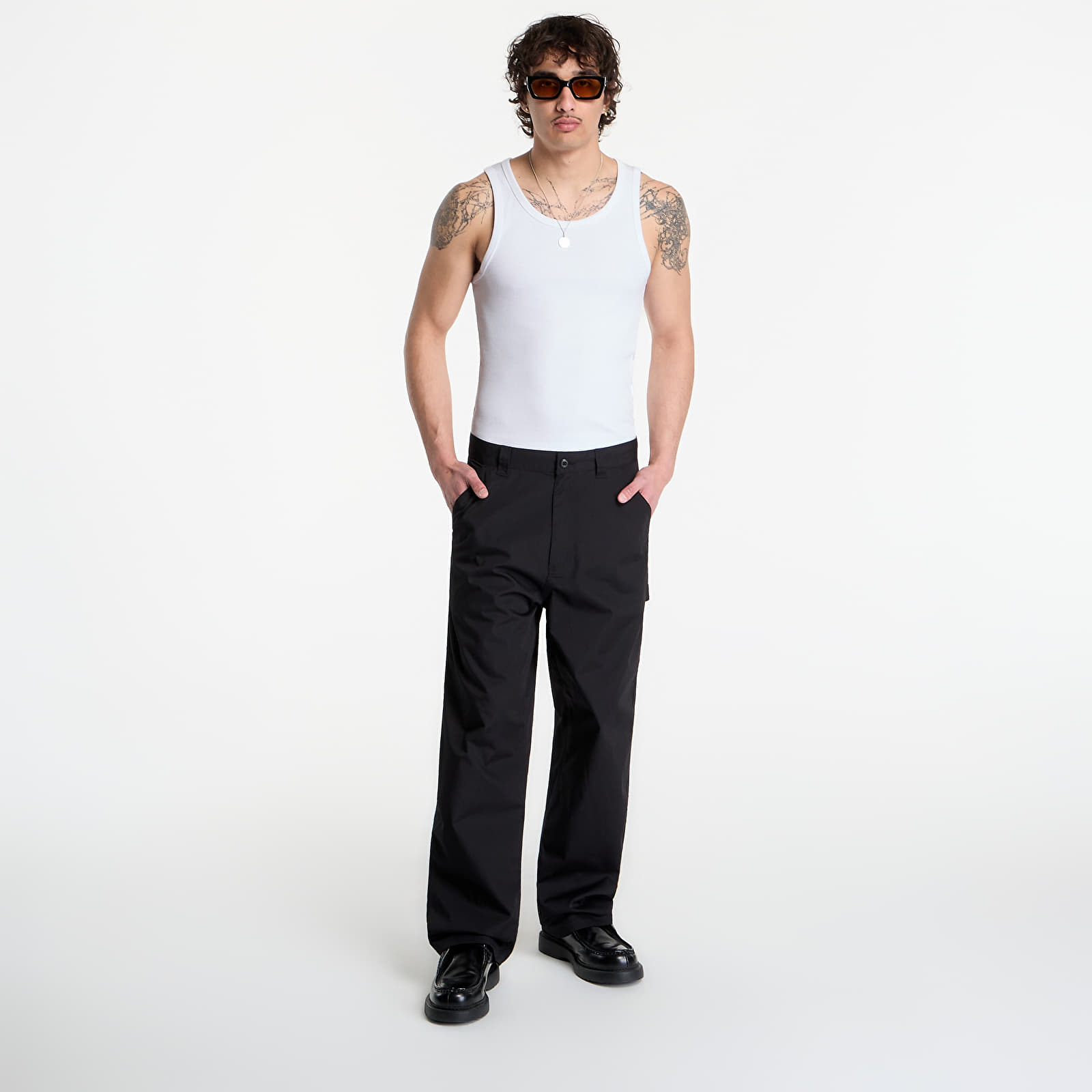 Hlače Carhartt WIP Postal Single Knee Pant Black