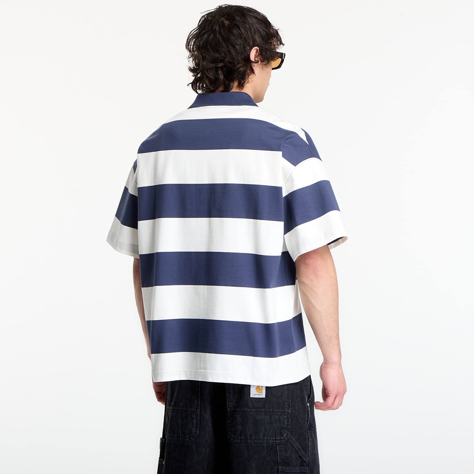 Majice i košulje Carhartt WIP S/S Delray Polo UNISEX Delray Stripe/ Blue