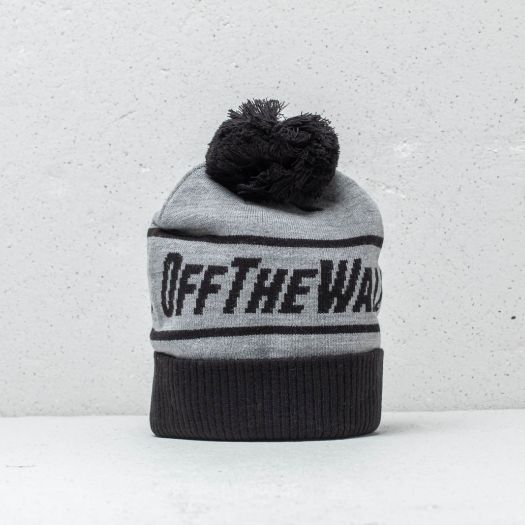 Hats Vans Off The Wall Pom Heather Grey Black Footshop