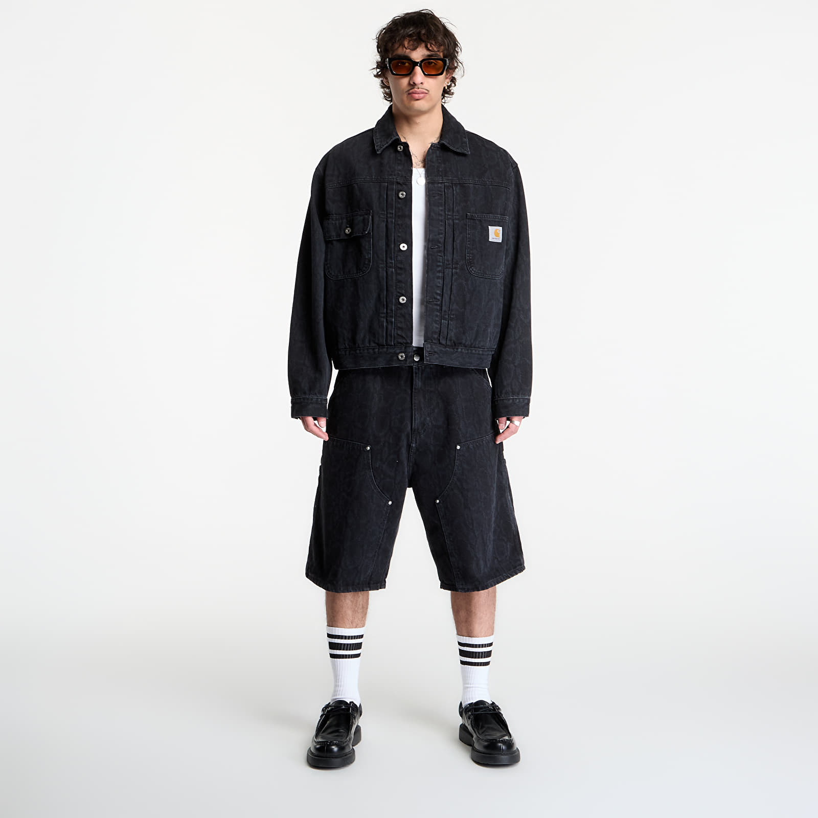 Šorti Carhartt WIP OG Double Knee Short Snake Camo/ Black