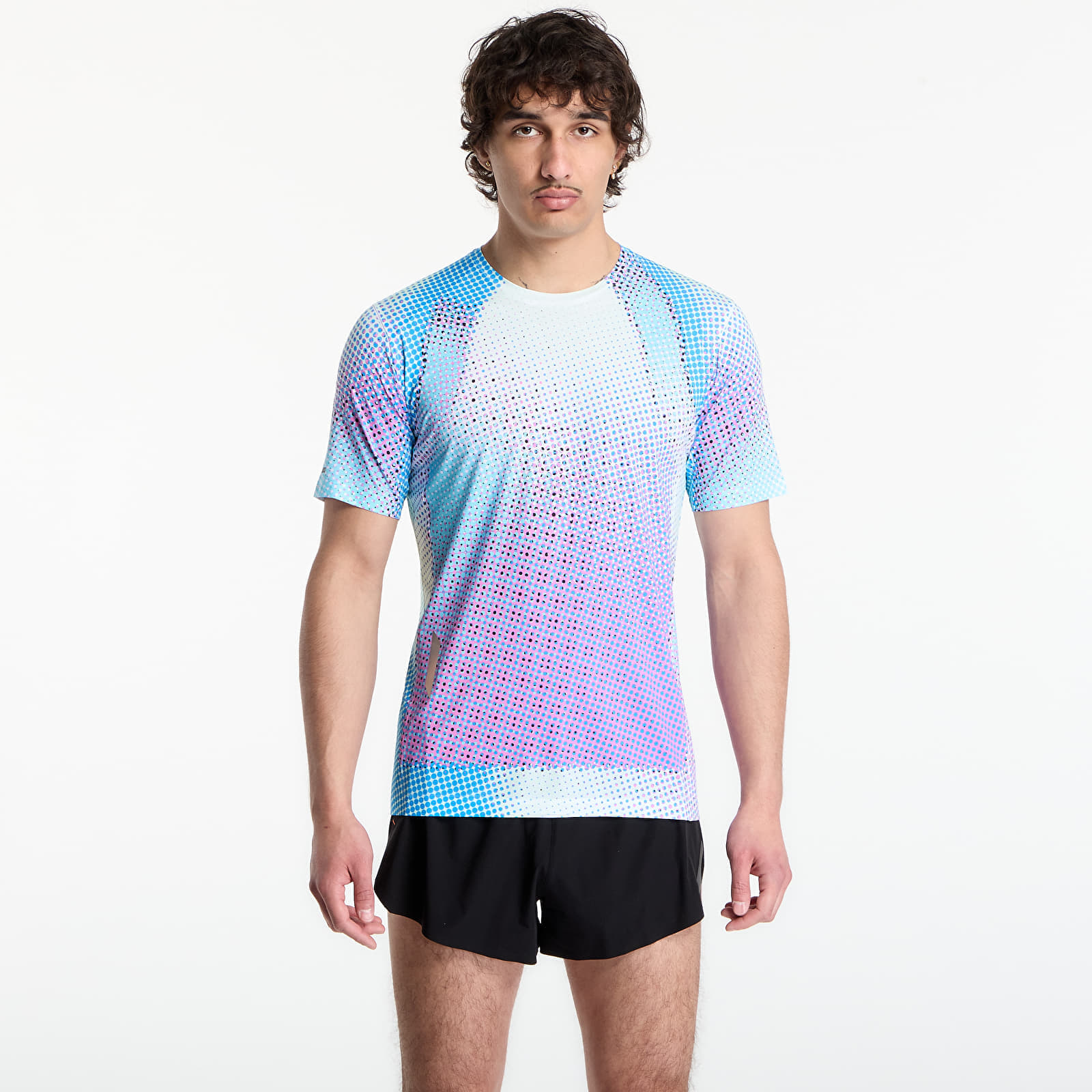 Тениска SOAR Printed Tech T Blue/ Magenta XL