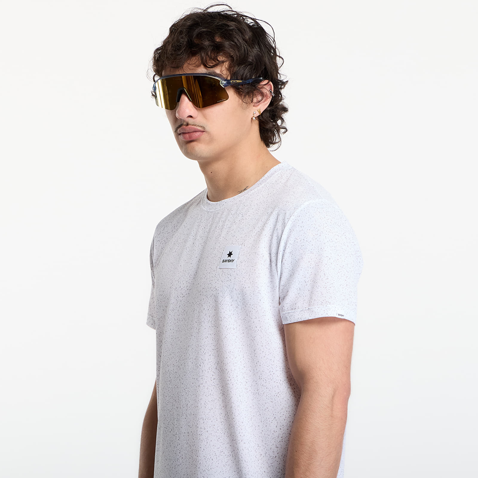 Pólók SAYSKY Universe Combat T-Shirt White Universe