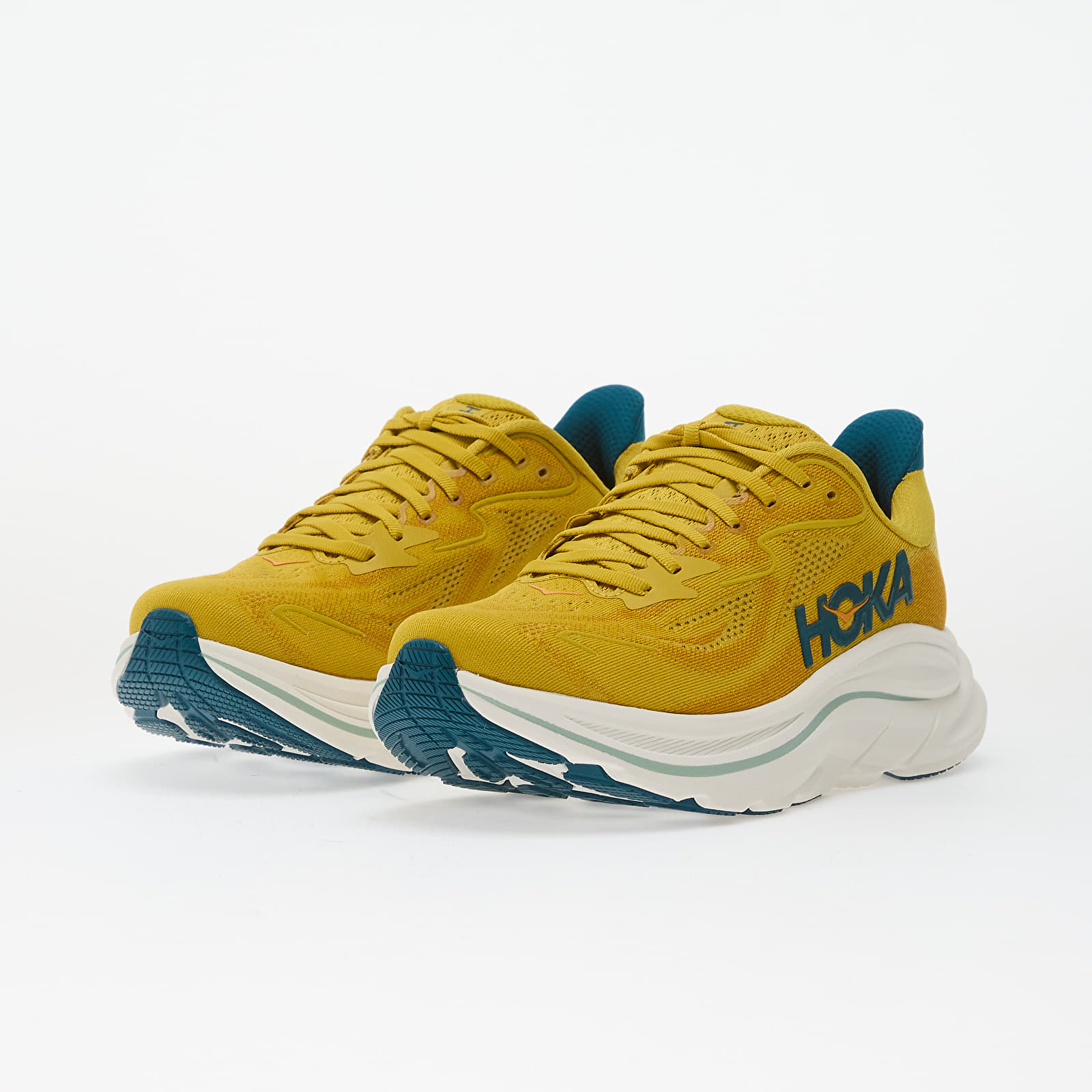 Herren Sneaker und Schuhe Hoka® M Clifton 10 Yellow Gold/ Tidal Wave