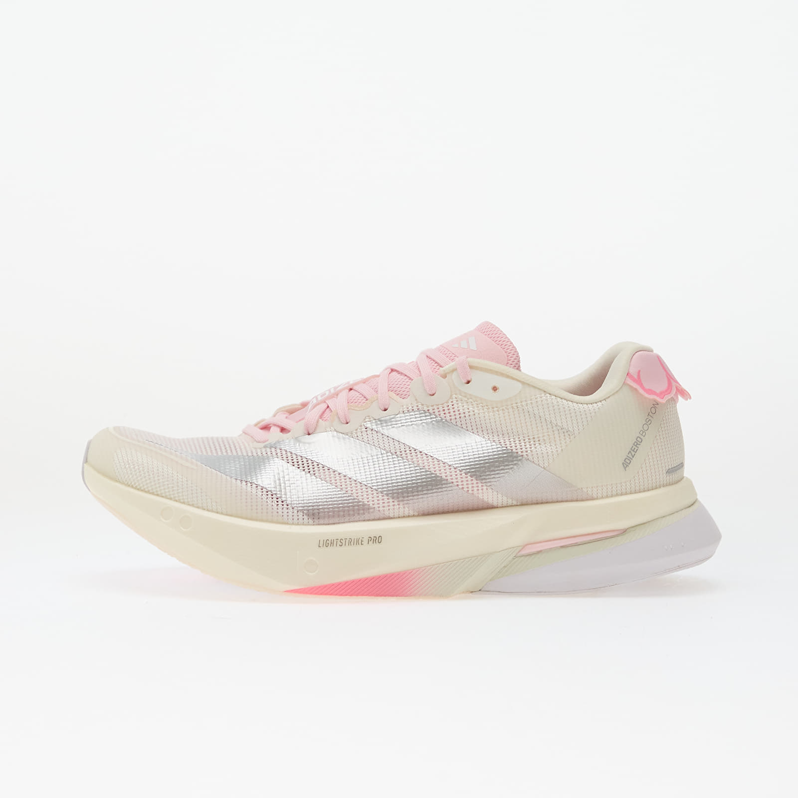 Γυναικεία παπούτσια adidas Adizero Boston 13 Core White/ Silver Met./ Clear Pink