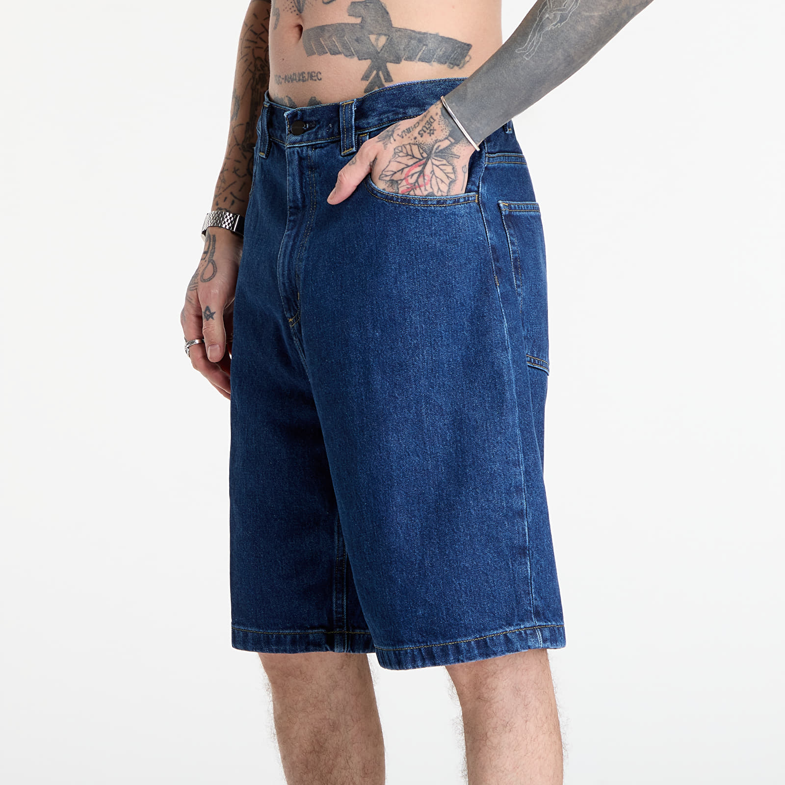 Pantaloni scurți Carhartt WIP Brandon Short Blue