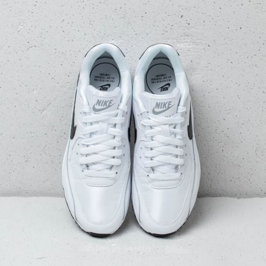 Nike air max 90 white/black-reflect silver top