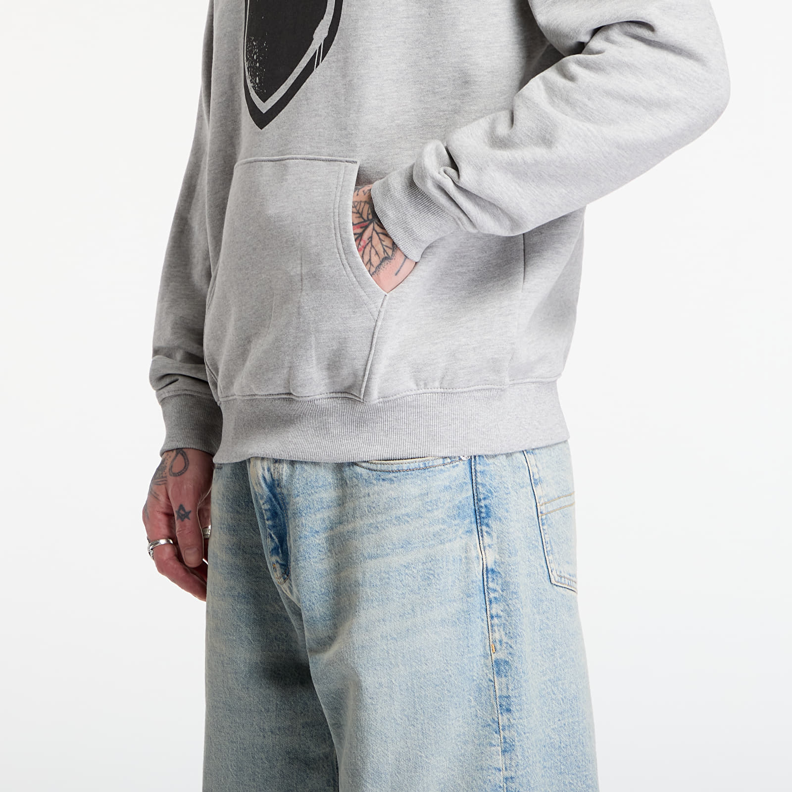 Регланы и толстовки Prosto Hoodie Splash Shield Gray