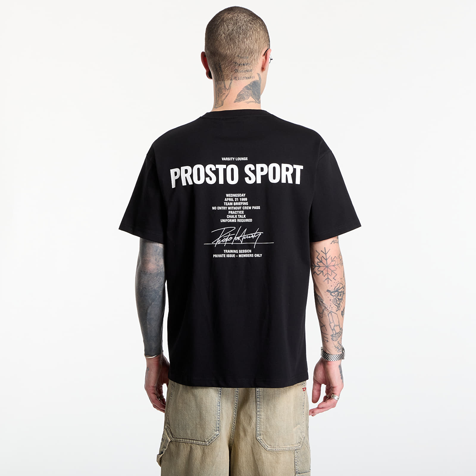 T-shirts Prosto T-shirt Club Black