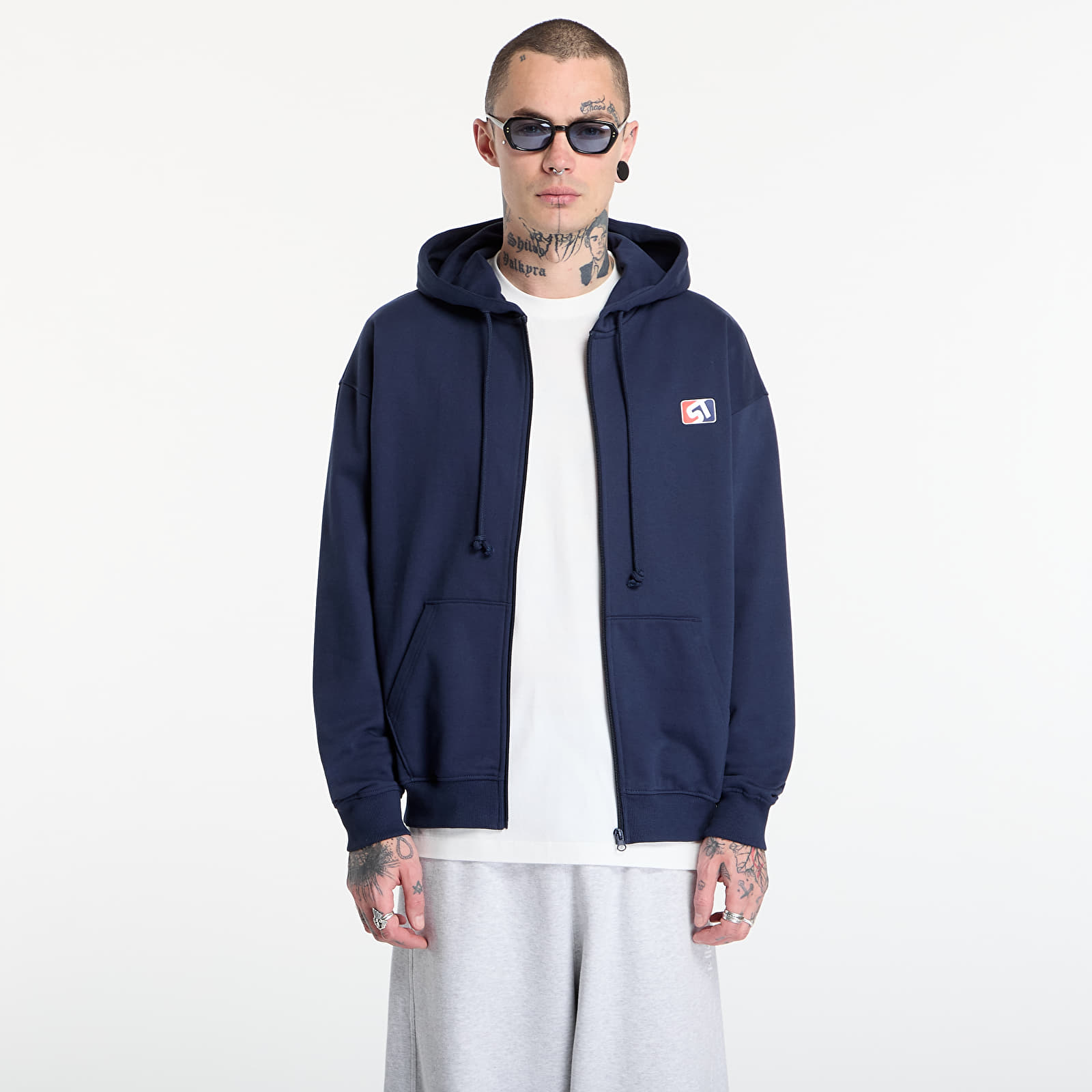 Регланы и толстовки Prosto Zip Hoodie ST Navy