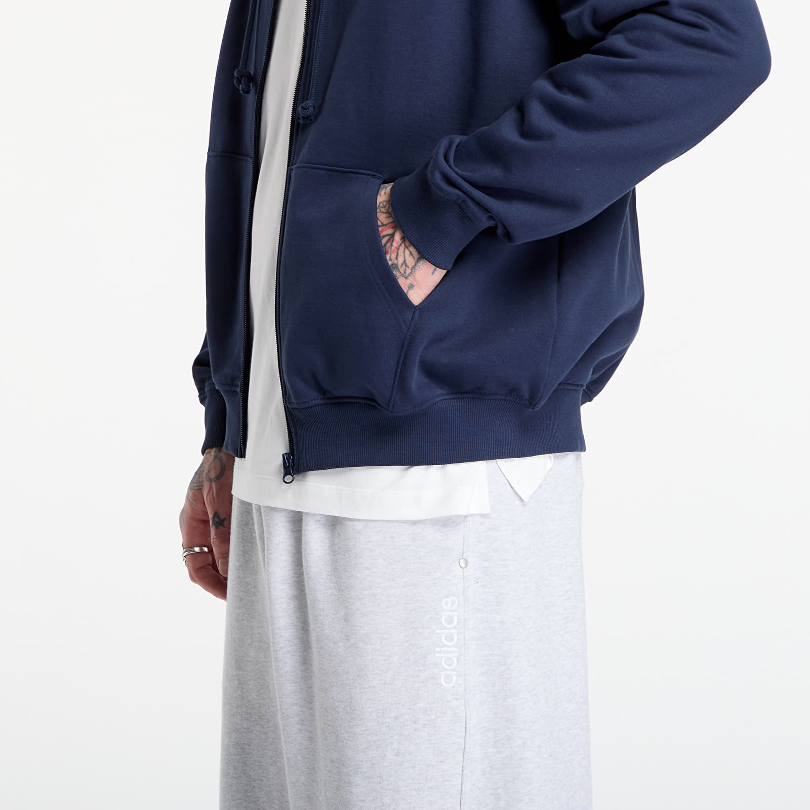 Регланы и толстовки Prosto Zip Hoodie ST Navy