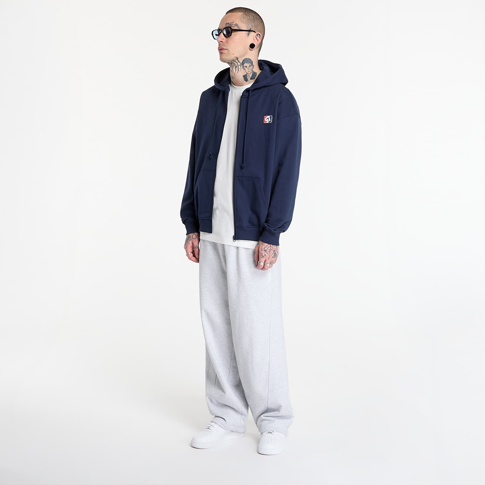 Регланы и толстовки Prosto Zip Hoodie ST Navy