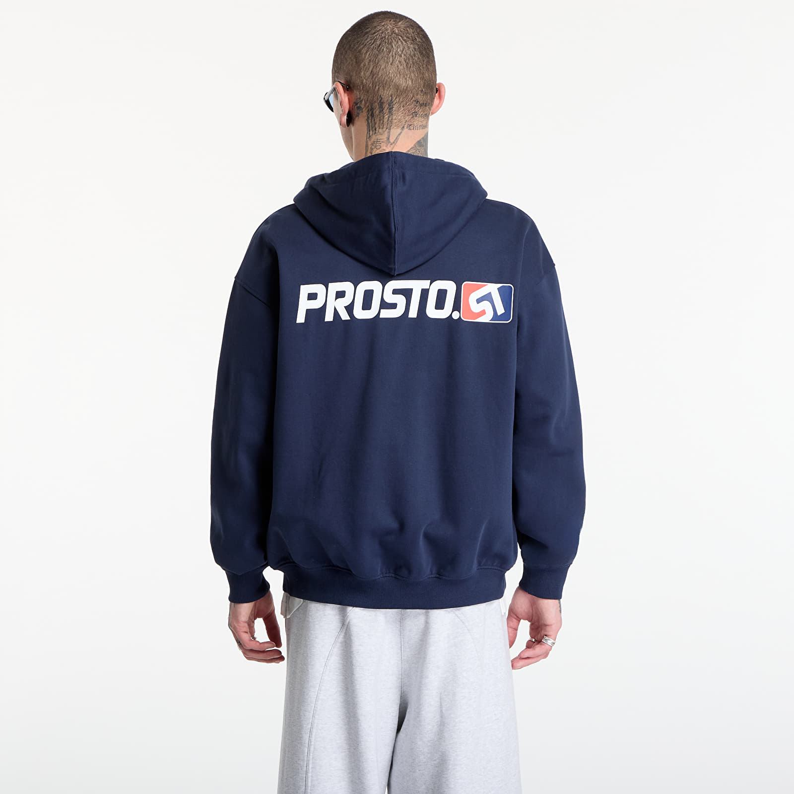 Регланы и толстовки Prosto Zip Hoodie ST Navy