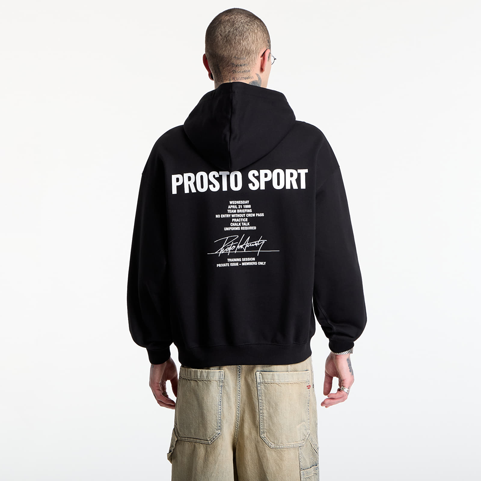 Mikiny Prosto Hoodie Club Black