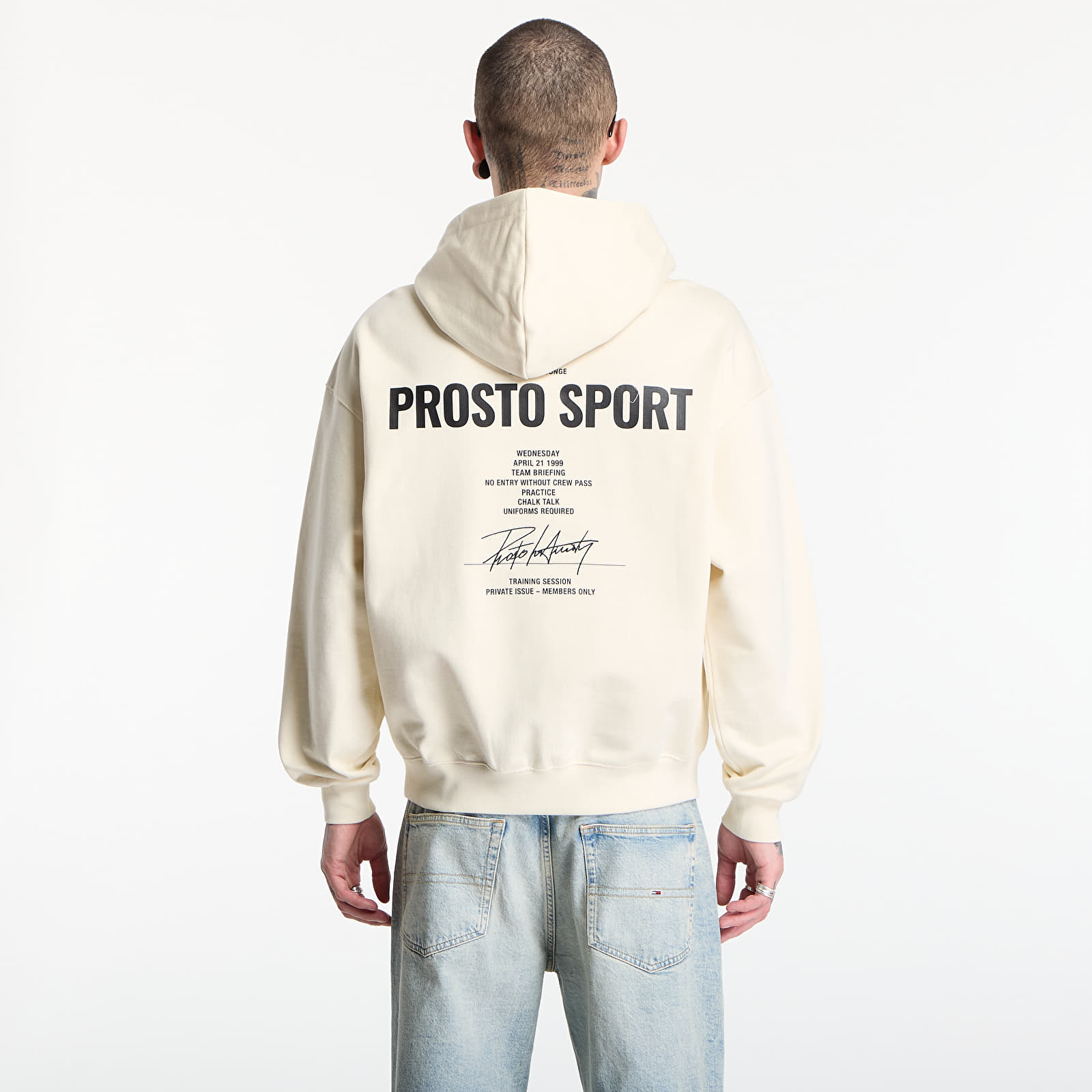 Hoodies and sweatshirts  Prosto Hoodie Club White