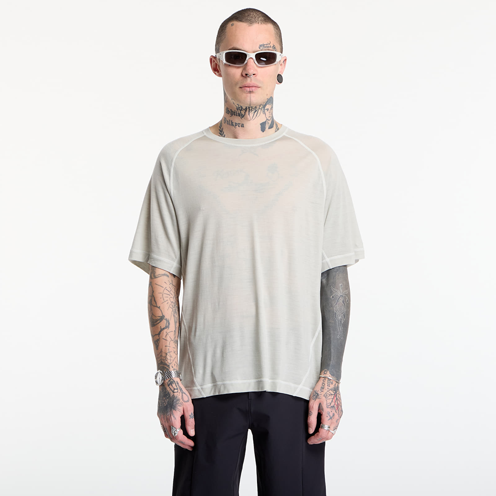 Trička Hiking Patrol x Mammut Tree Wool FL T-Shirt Willow Whisper