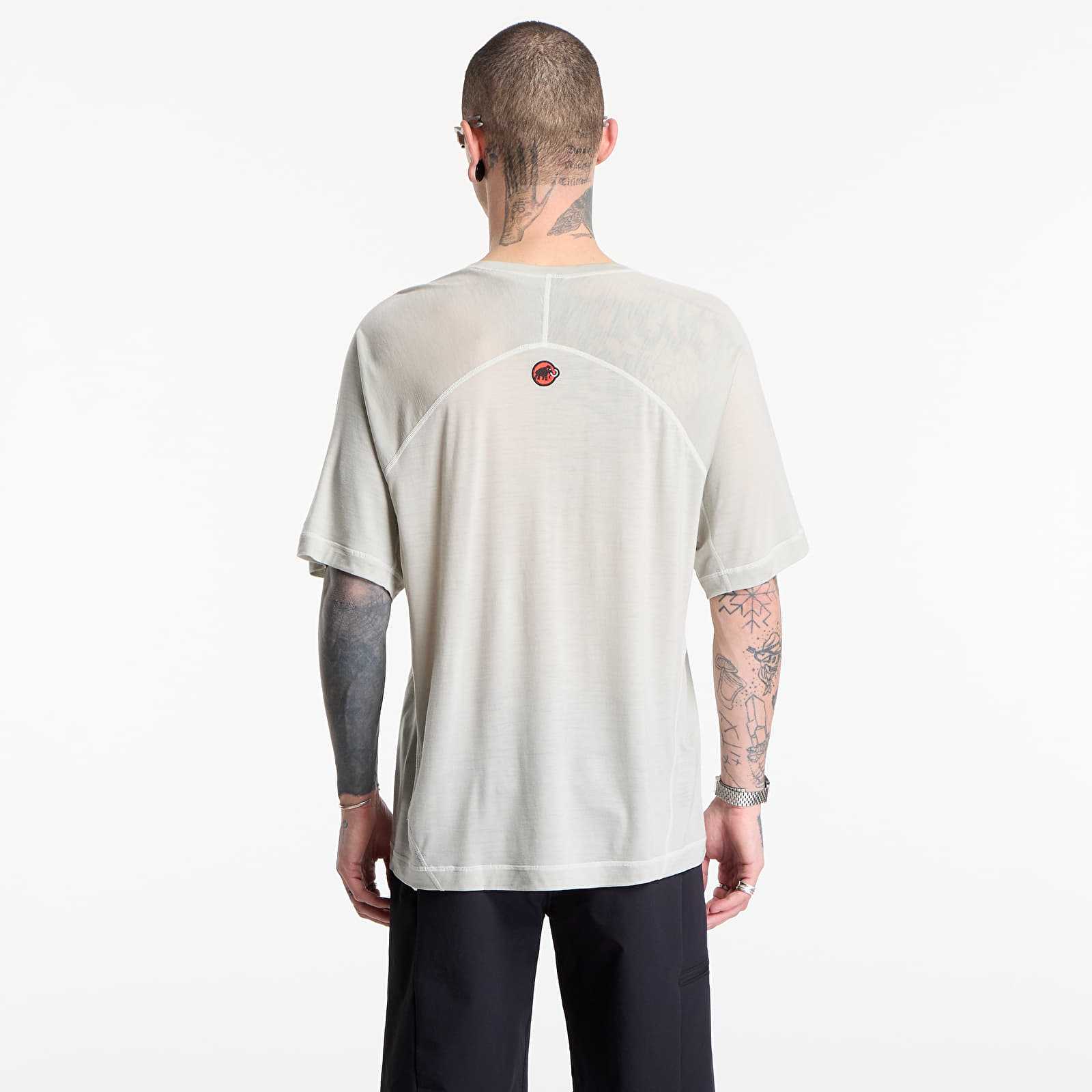Trička Hiking Patrol x Mammut Tree Wool FL T-Shirt Willow Whisper
