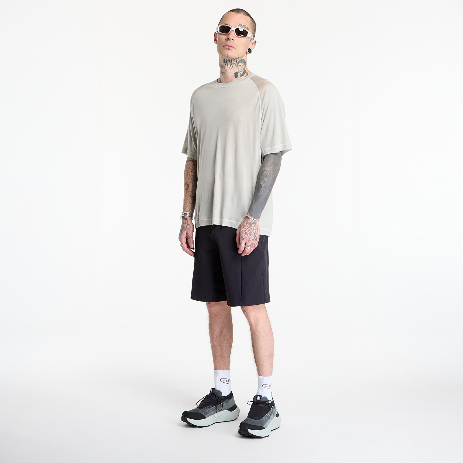 Trička Hiking Patrol x Mammut Tree Wool FL T-Shirt Willow Whisper
