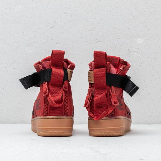 Nike sf air force 1 mid dune red best sale