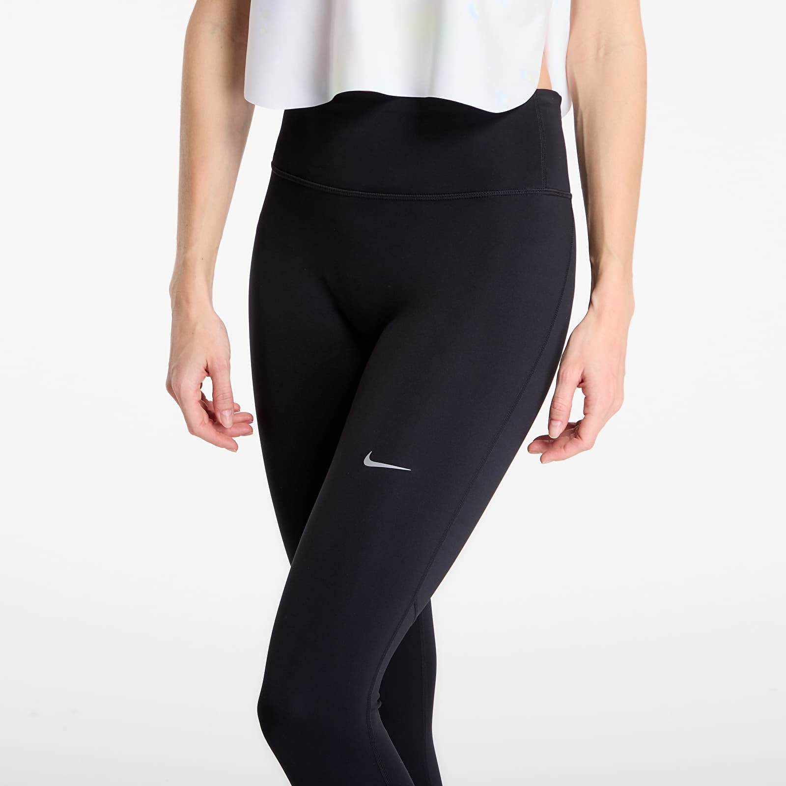 Leggings Nike Tempo Women's High-Waisted 7/8 Running Leggings Black/ Reflective Silv