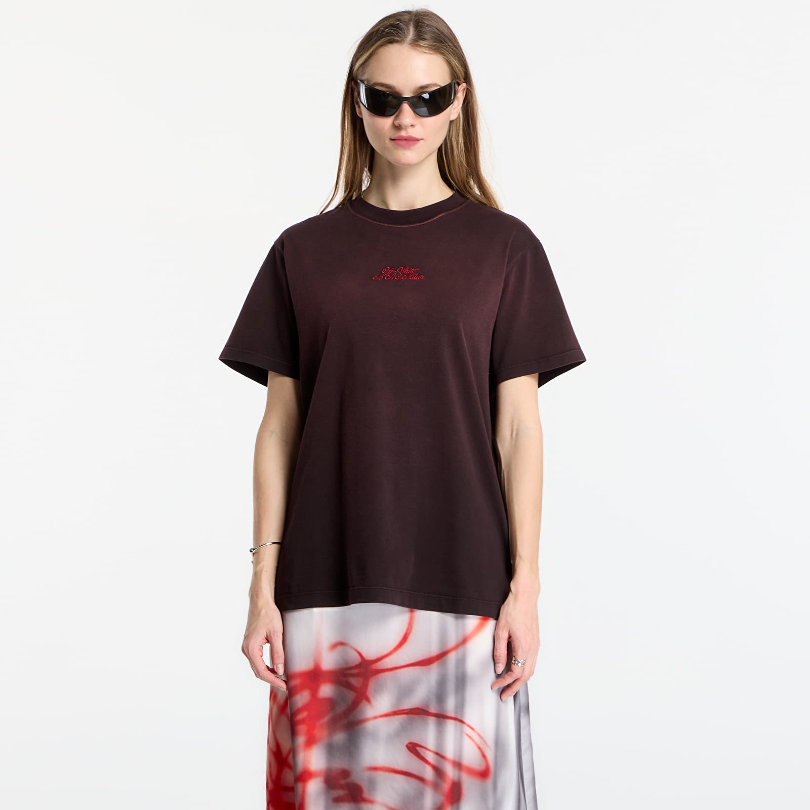 Тениски Off-White x AC Milan S/S Slim Tee UNISEX Black/ Red