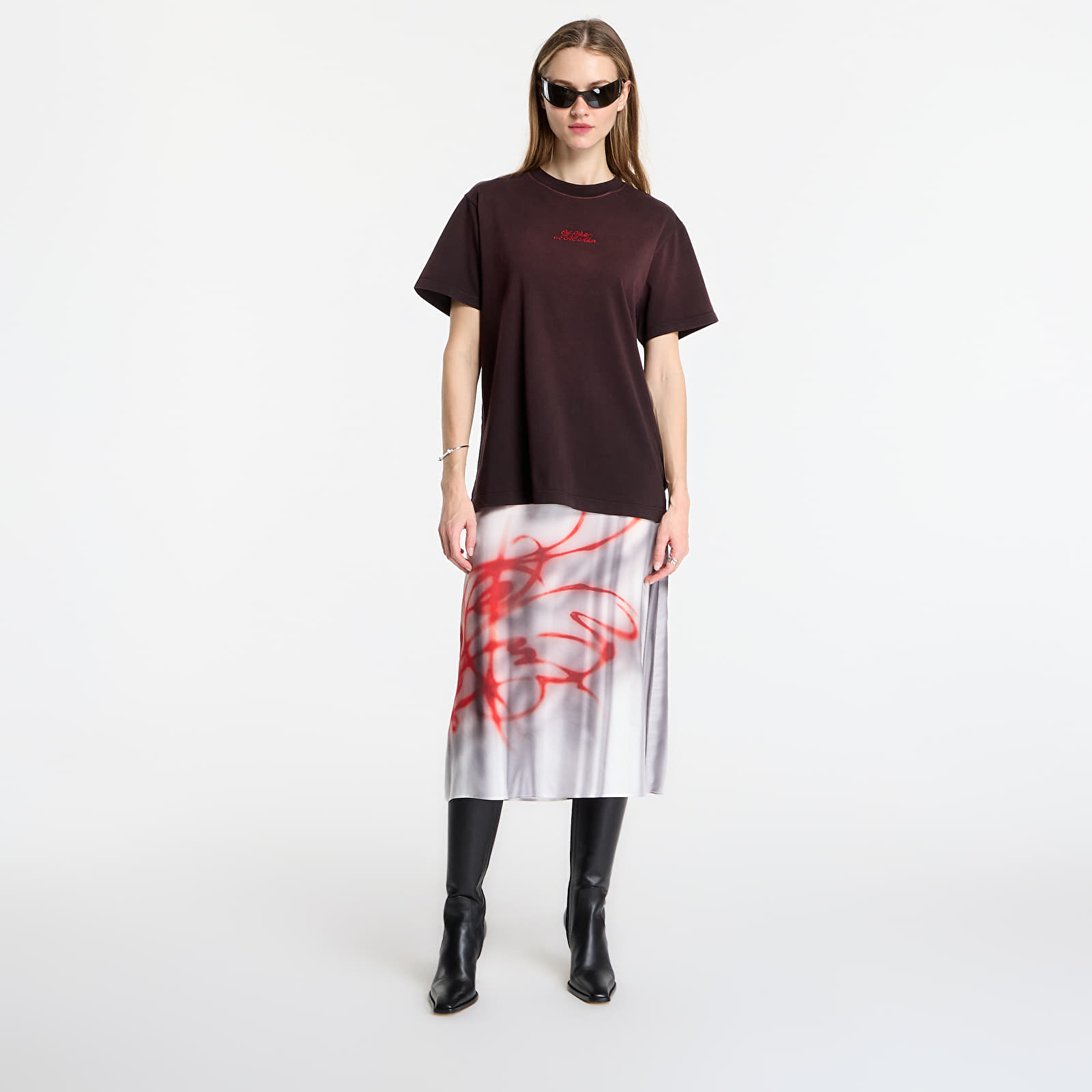 Тениски Off-White x AC Milan S/S Slim Tee UNISEX Black/ Red