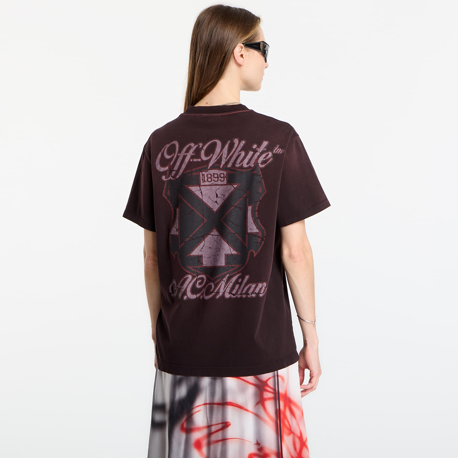 Тениски Off-White x AC Milan S/S Slim Tee UNISEX Black/ Red