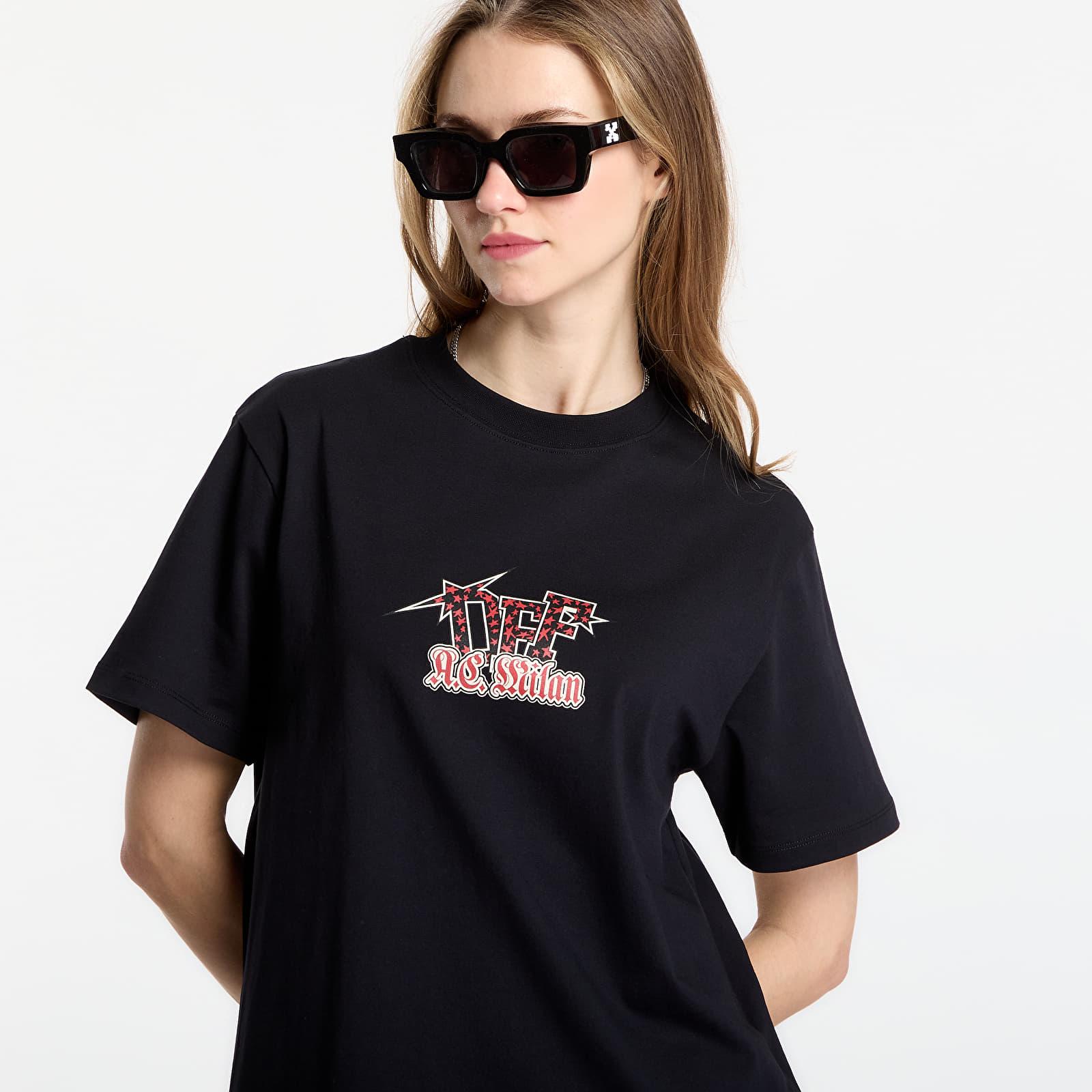 Тениски Off-White x AC Milan Arrow S/S Slim Tee UNISEX Black/ Red