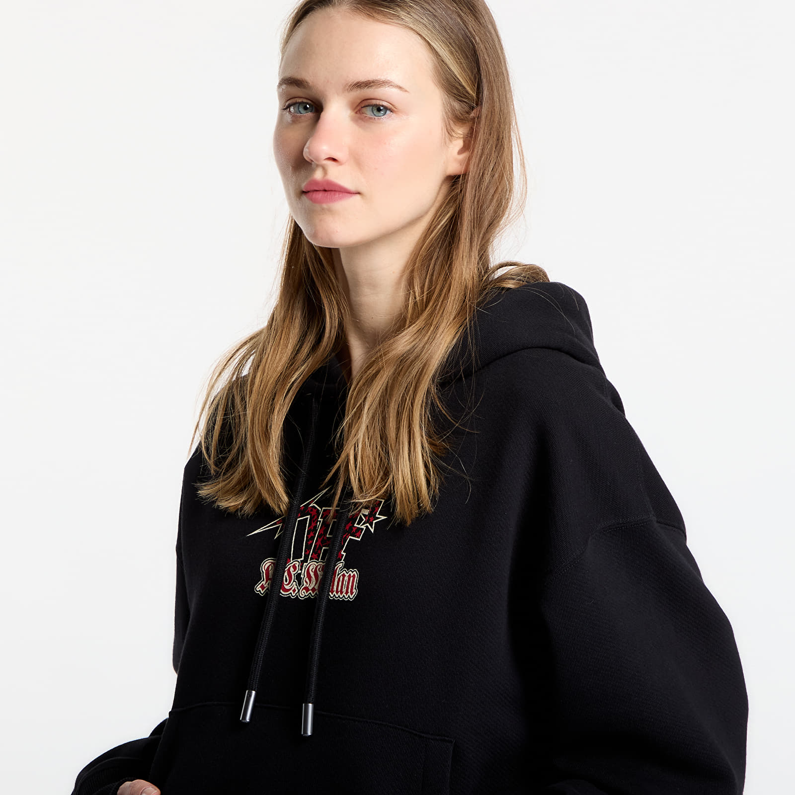 Bluzy Off-White x AC Milan Arrow Regular Hoodie UNISEX Black/ Red