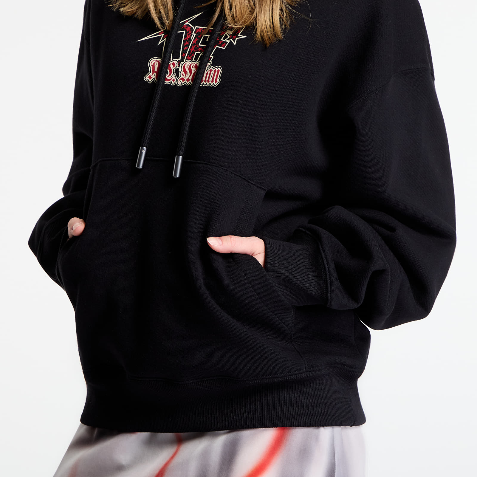 Bluzy Off-White x AC Milan Arrow Regular Hoodie UNISEX Black/ Red