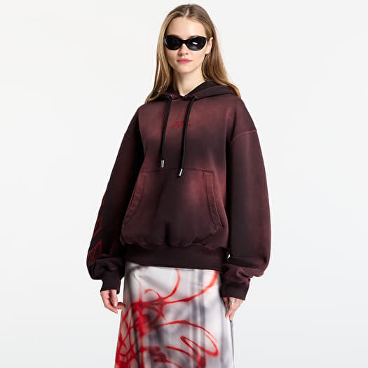 Off-White x AC Milan Regular Hoodie UNISEX Black/ Red