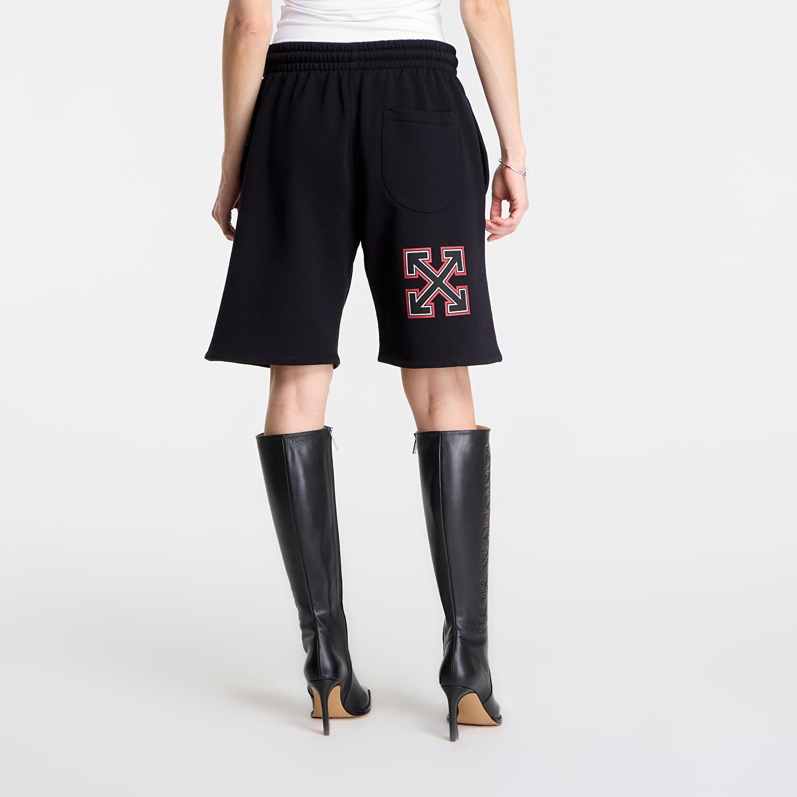 Kraťasy Off-White x AC Milan Skate Sweatshort UNISEX Black/ Red