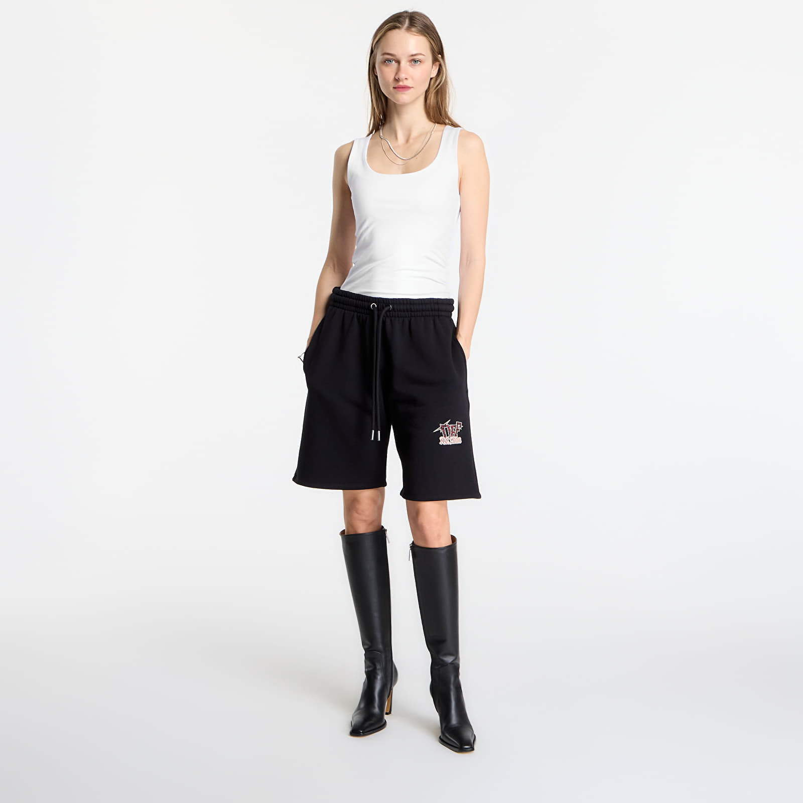 Kraťasy Off-White x AC Milan Skate Sweatshort UNISEX Black/ Red