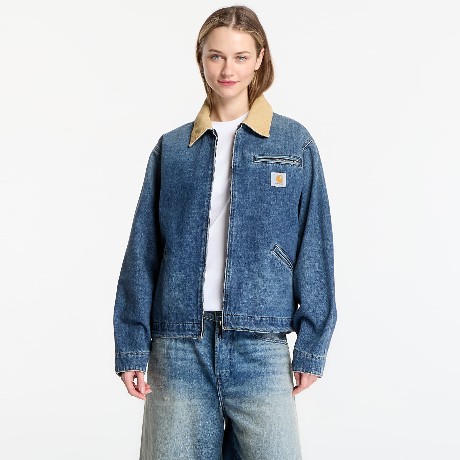 Jacken Carhartt WIP OG Detroit Jacket UNISEX Blue/ Dusty H Brown