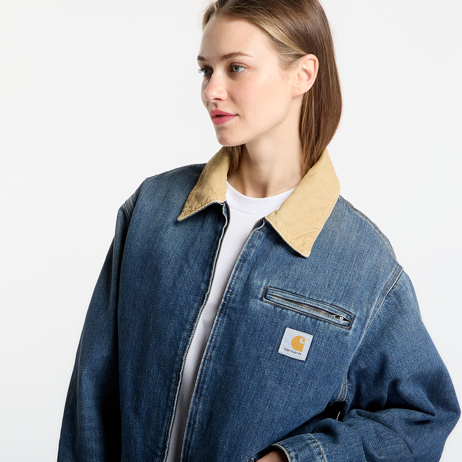 Jacken Carhartt WIP OG Detroit Jacket UNISEX Blue/ Dusty H Brown