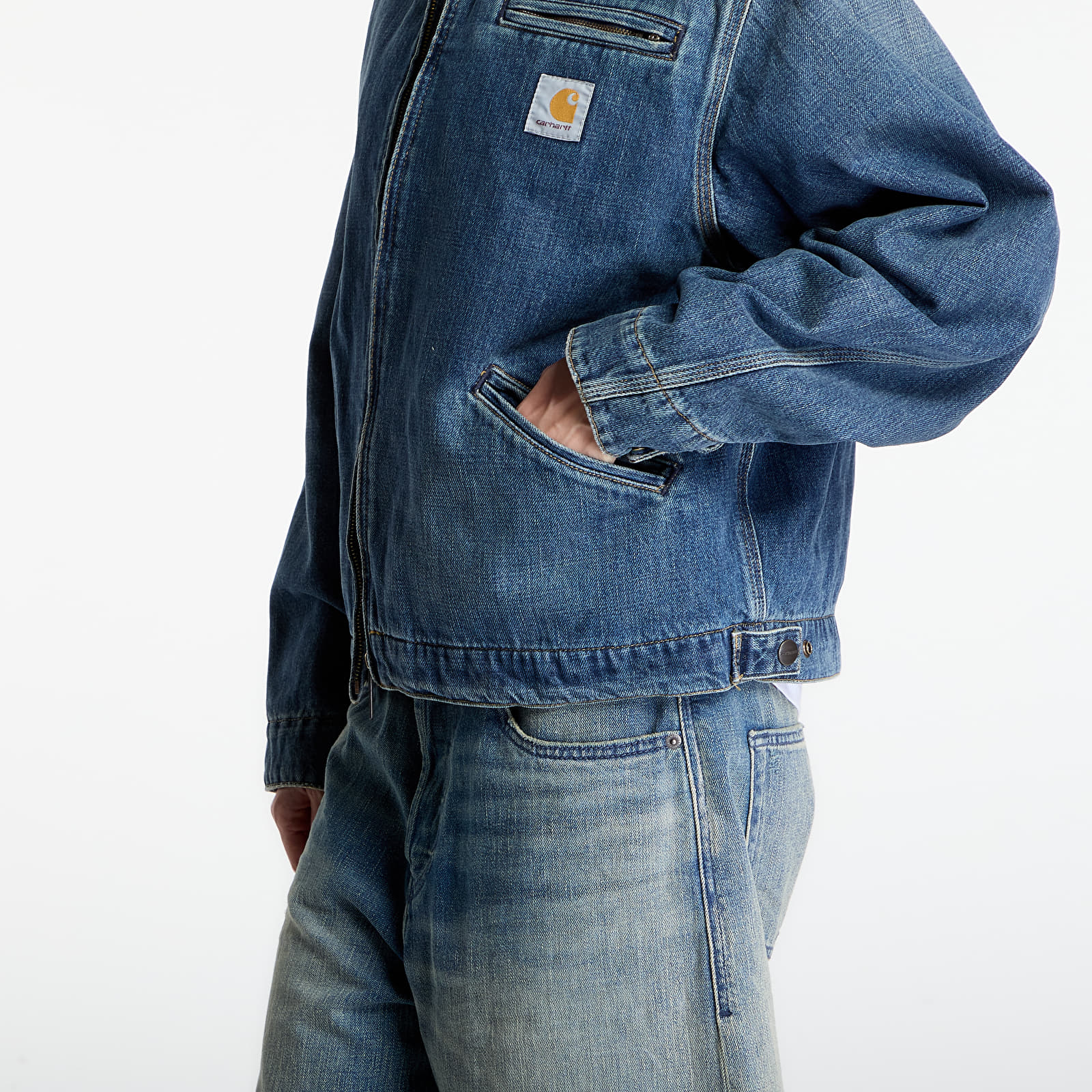 Jacken Carhartt WIP OG Detroit Jacket UNISEX Blue/ Dusty H Brown