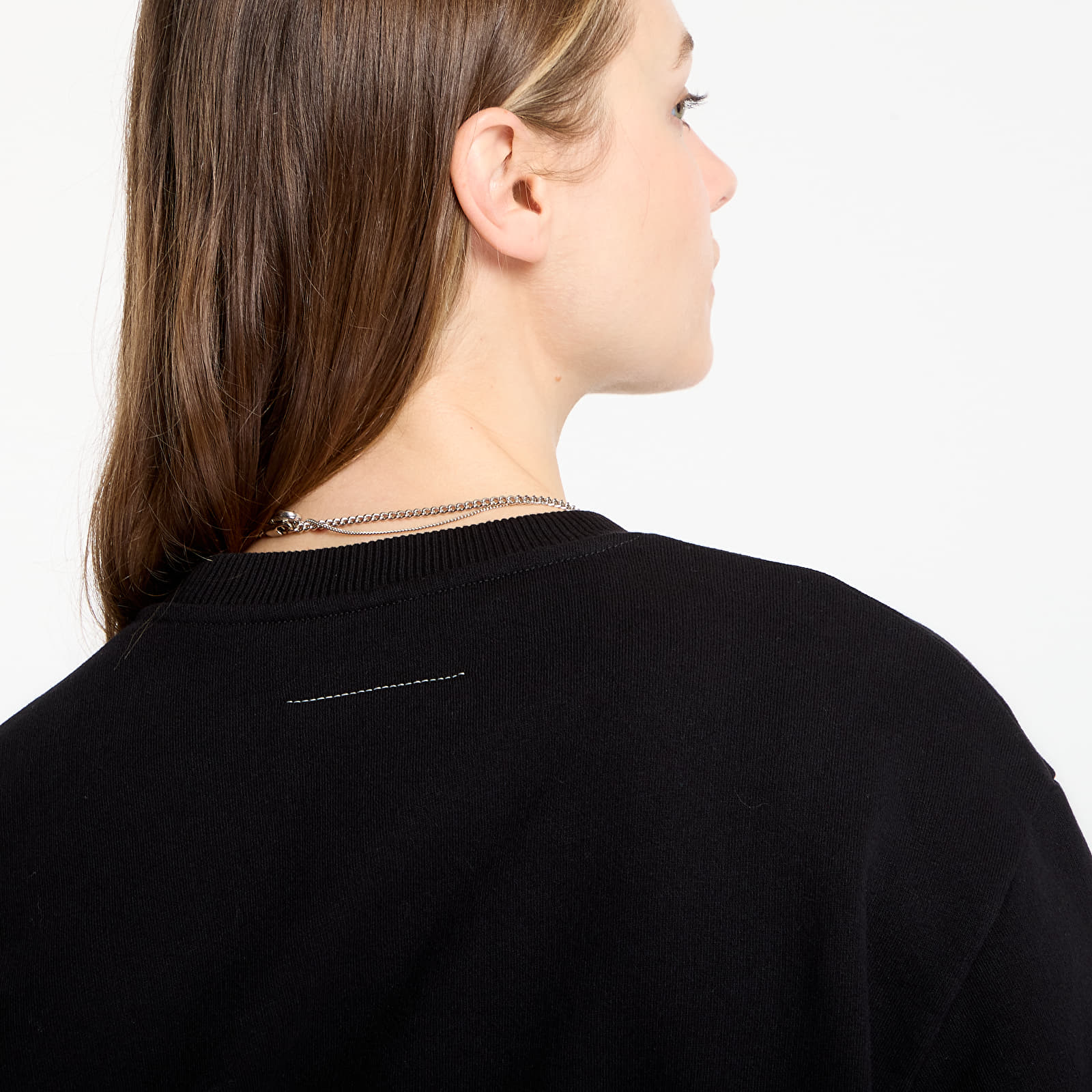 Hoodies and sweatshirts  MM6 Signature Jersey Sweatshirt Black