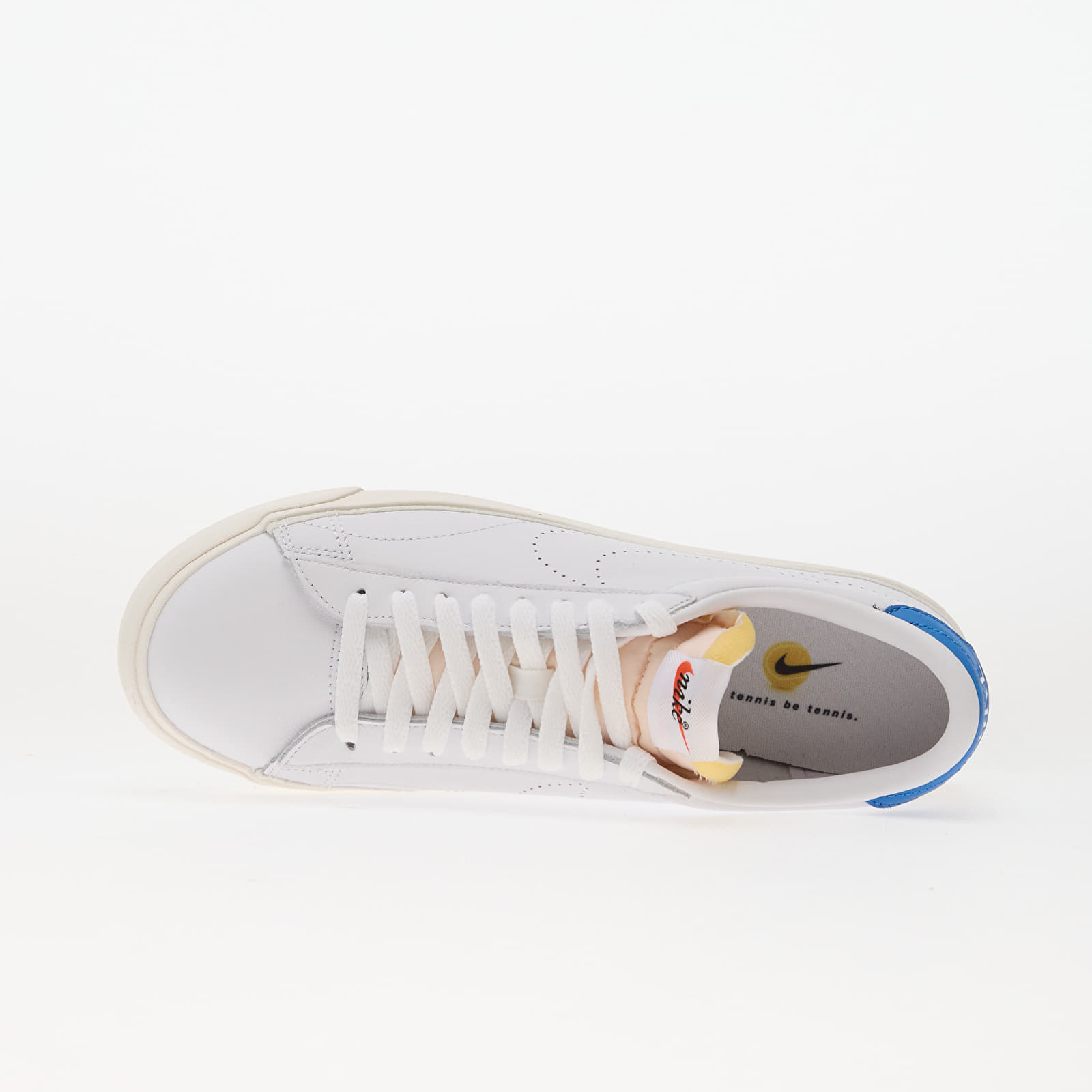 Herren Sneaker und Schuhe Nike Tennis Classic Ac White/ White-Lt Photo Blue-Team Orange