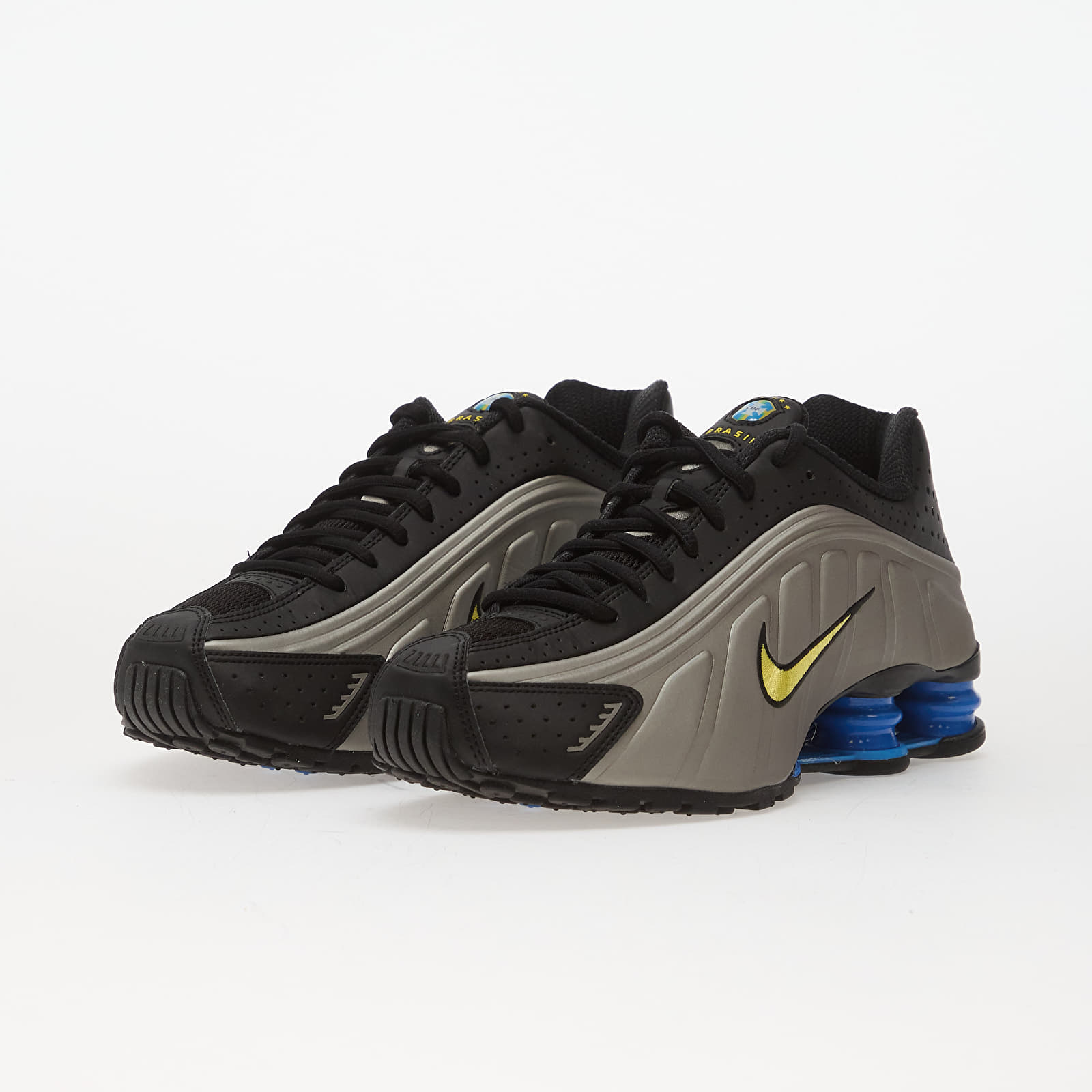 Chaussures et baskets homme Nike Shox R4 Black/ Canary-Mtlc Pewter-Lt Photo Blue