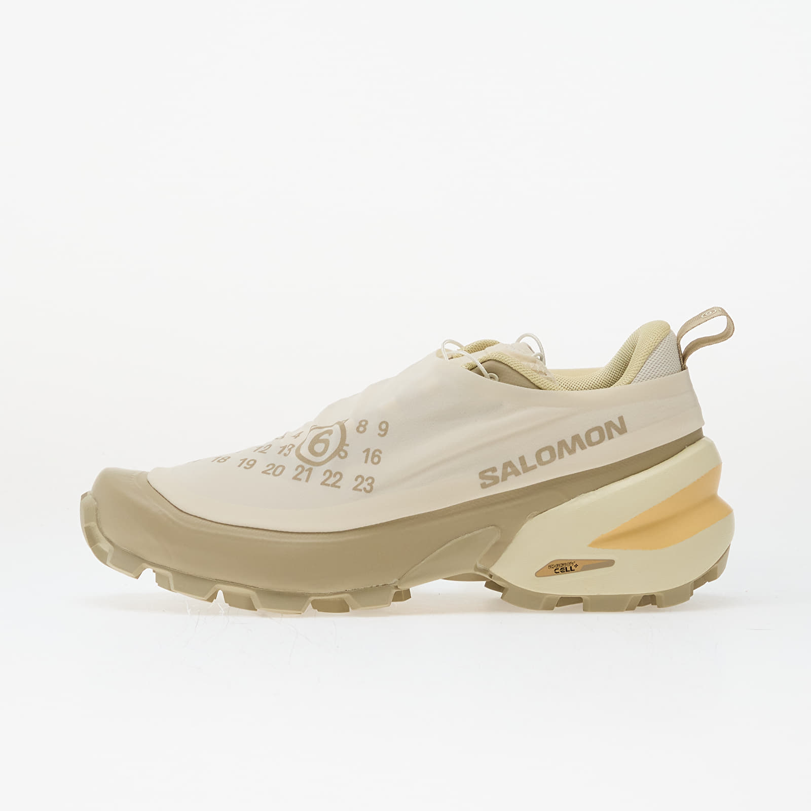 Skor för kvinnor MM6 x Salomon Sneakers Wmn Vanilla Ice/ Eucalyptus/ Transparent Yellow