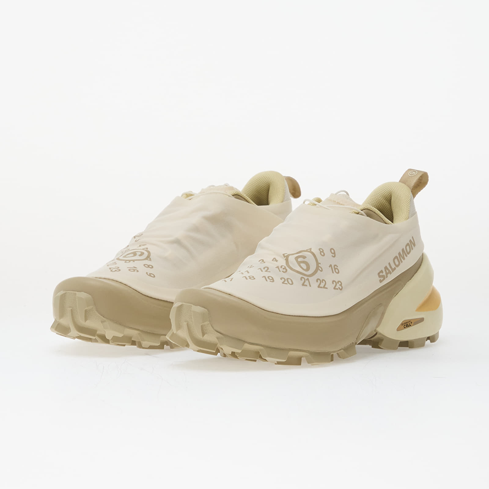 Skor för kvinnor MM6 x Salomon Sneakers Wmn Vanilla Ice/ Eucalyptus/ Transparent Yellow