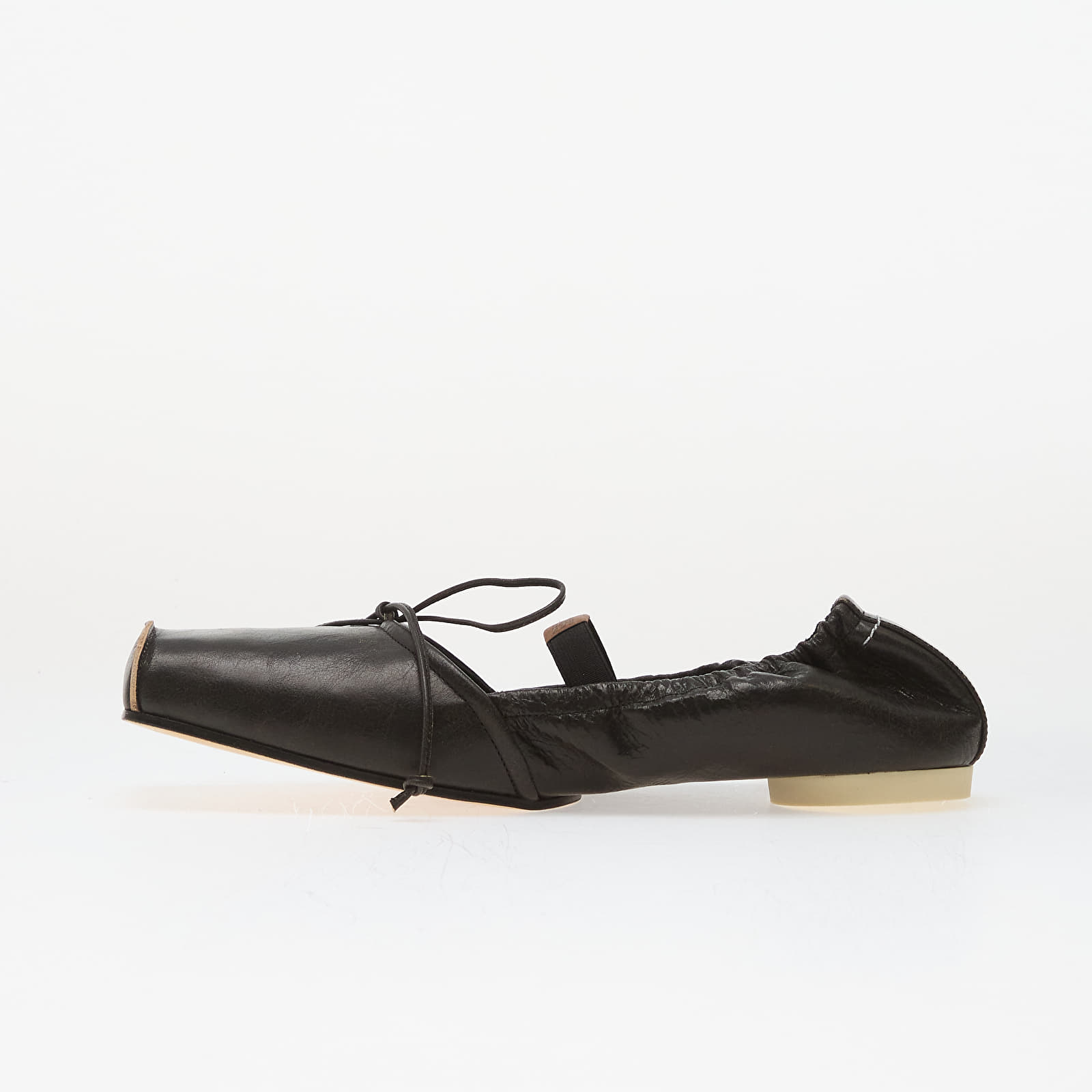 Γυναικεία παπούτσια MM6 Ballet Shoe Black/ Doe Brown
