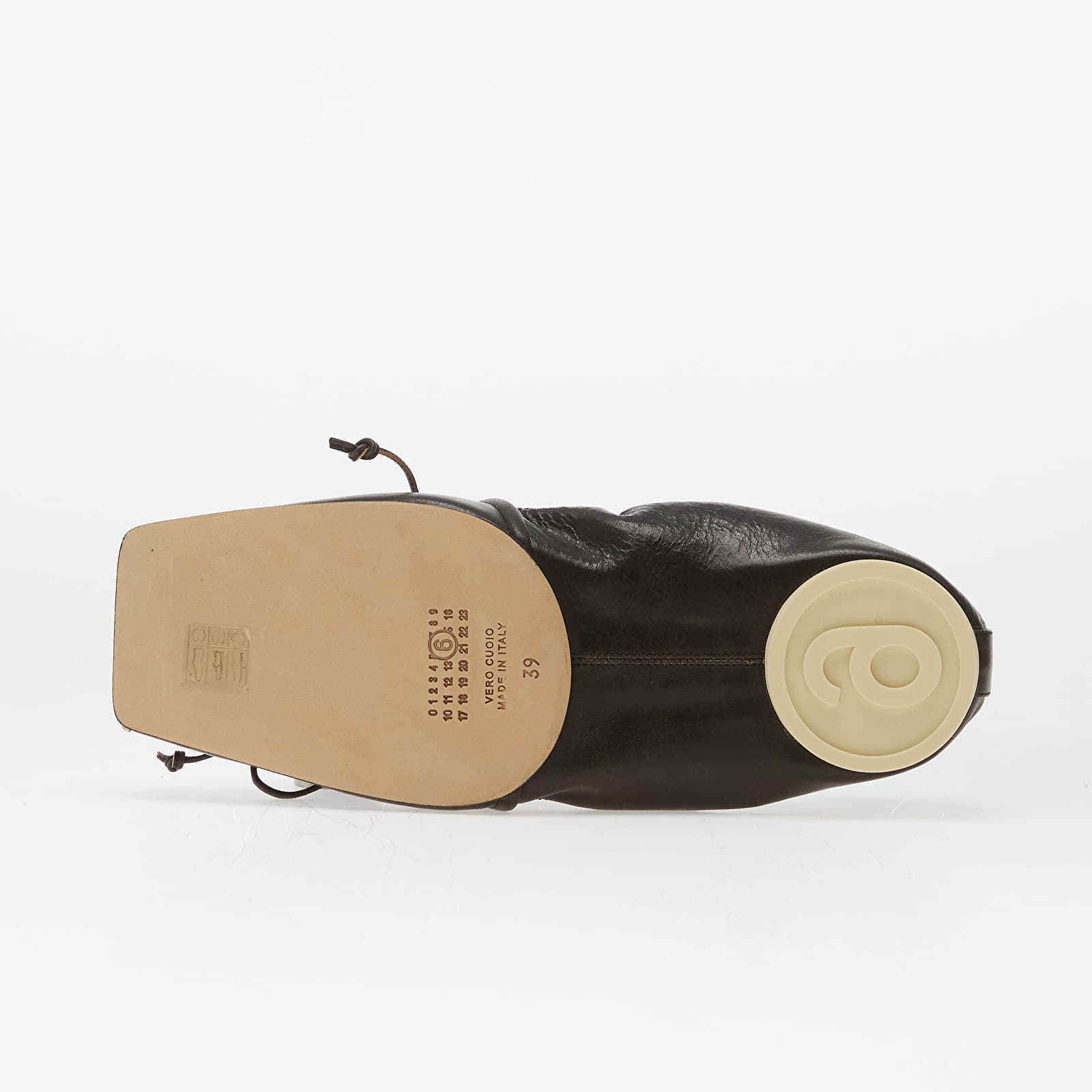 Γυναικεία παπούτσια MM6 Ballet Shoe Black/ Doe Brown