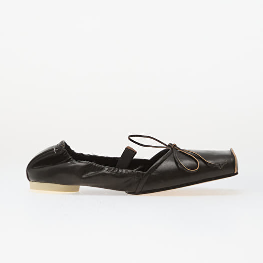MM6 Ballet Shoe Black/ Doe Brown | Footshop
