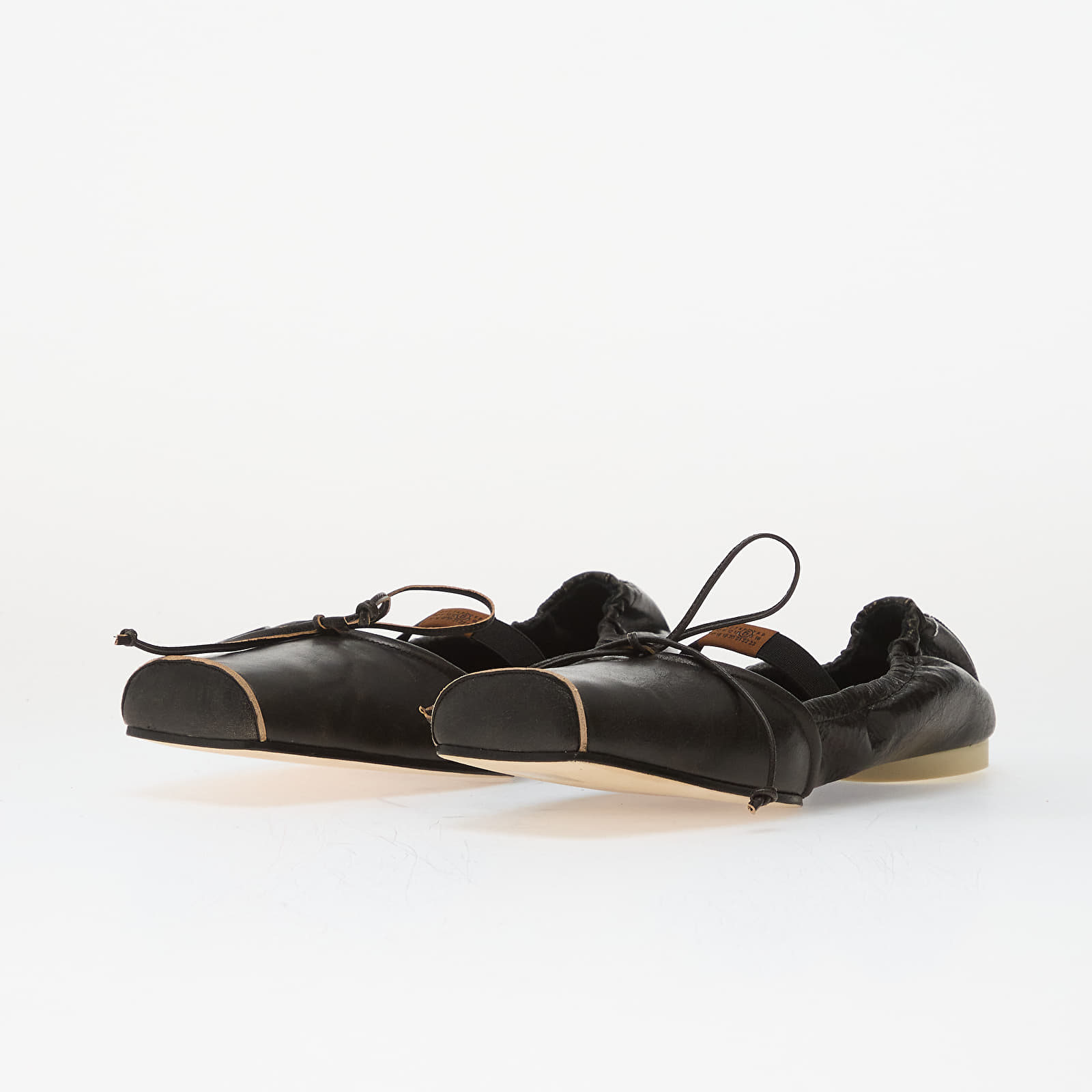 Γυναικεία παπούτσια MM6 Ballet Shoe Black/ Doe Brown