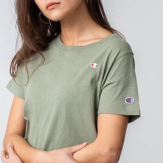 T shirts Champion Reverse Weave Tee Forest Green Footshop