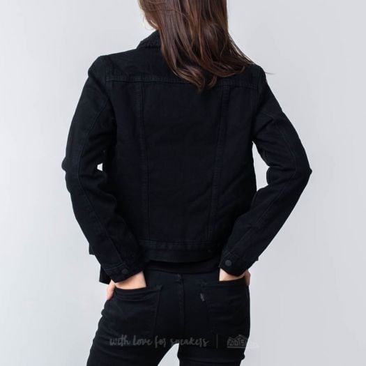 Levis forever black original shop sherpa trucker jacket