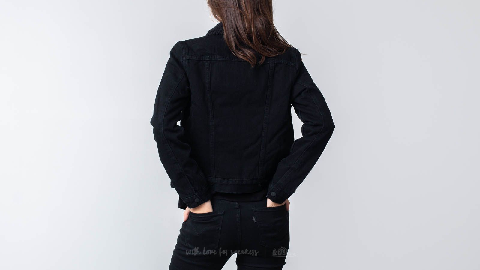 Kabátok Levi's® Original Sherpa Trucker Forever Black